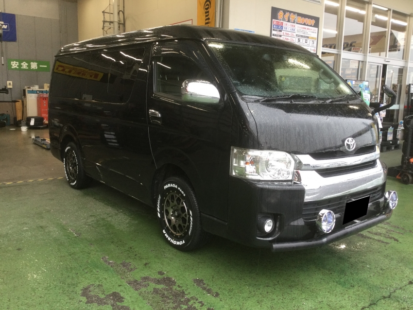 ハイエース ホワイトレター 16インチ